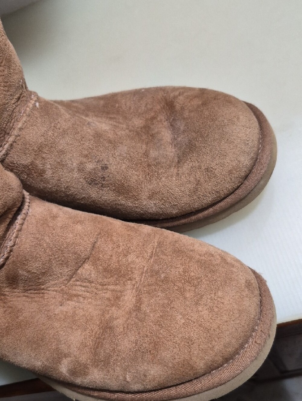 UGG Chestnut Tall Shearling Lined Suede Boots - Picture 5 of 10